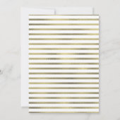 Pirate 1st Birthday Faux Gold Anchor Nautical Invi Kaart (Achterkant)