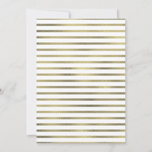 Pirate 1st Birthday Faux Gold Anchor Nautical Invi Kaart (Achterkant)