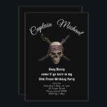 Pirate 30th Birthday Party Invitation Kaart<br><div class="desc">Ahoy, schatje! Ik kan mijn opwinding nauwelijks bedwingen, want ik stuur dit bericht op jouw manier! We zetten koers naar een echt legendarische viering - een 30e verjaardagsfeest geschikt voor een piraat! Ga met ons mee op een onvergetelijk nautisch avontuur gevuld met schat, gelach en swashbuckling plezier. Deze piratenuitnodiging is...</div>