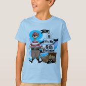 Pirate 6th Birthday t-shirts en cadeautjes (Voorkant)