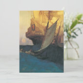  Pirate, aanval op een Galleon door Howard Pyle (Staand voorkant)