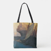  Pirate, aanval op een Galleon door Howard Pyle Tote Bag (Achterkant)