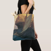  Pirate, aanval op een Galleon door Howard Pyle Tote Bag (Dichtbij)