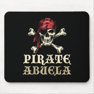 Pirate Abuela Skull Matching Oma Halloween Cos Muismat
