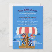 Pirate Adventure Birthday Party Invitations Kaart (Voorkant)