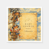 Pirate Adventure Storybook Baby Shower Servet (Voorkant)