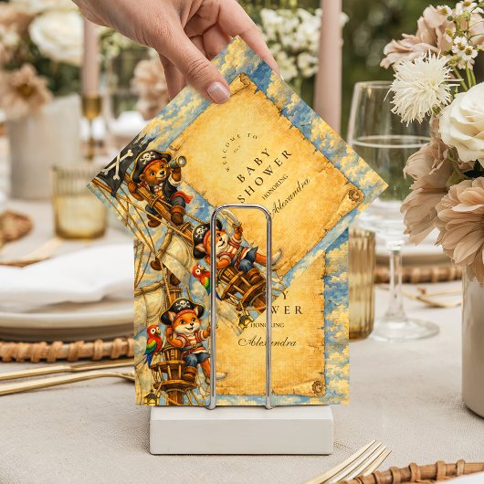 Pirate Adventure Storybook Baby Shower Servet