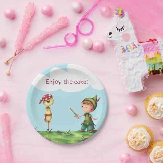 Pirate Adventure-verjaardagspapieren borden Papieren Bordje (Feest)