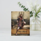 Pirate - Ahoy Matey - Briefkaart  (Staand voorkant)