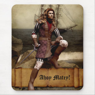 Pirate - Ahoy Matey -  Mousepad Muismat