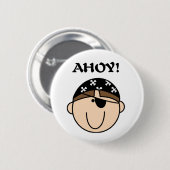 Pirate Ahoy Ronde Button 5,7 Cm (Voorkant /achterkant)