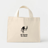 Pirate Alle Handen Op Deck Mini Tote Bag (Voorkant)