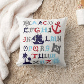 Pirate Alphabet Pillow Boys Room Decor Kussen (Deken)