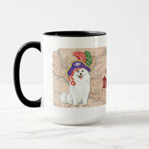 Pirate American Eskimo Dog Mok