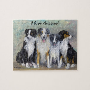 Pirate and Daughters - Australian Shepherds Legpuzzel