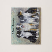 Pirate and Daughters - Australian Shepherds Legpuzzel (Verticaal)