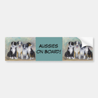 Pirate and Daughters - Australische herders Bumpersticker