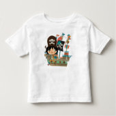 Pirate and Pirate Ship Kinder Shirts (Voorkant)