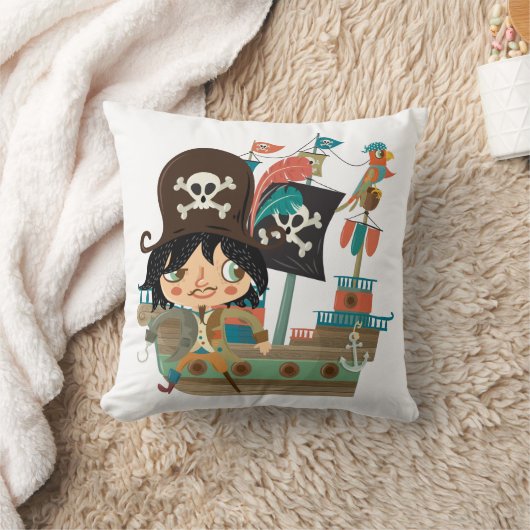 Pirate and Pirate Ship Kussen (Deken)