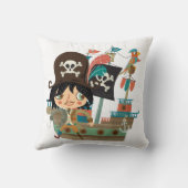 Pirate and Pirate Ship Kussen (Achterkant)