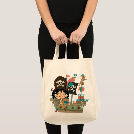 Pirate and Pirate Ship Tote Bag (Voorkant (product))