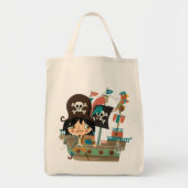 Pirate and Pirate Ship Tote Bag (Voorkant)