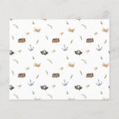 Pirate Animals Budget Foto Verjaardagsfeest (Achterkant)