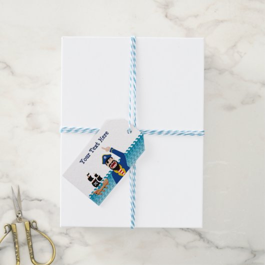 Pirate Announcement Cadeaulabel (Met Touw)