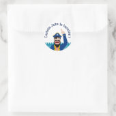 Pirate Announcement Ronde Sticker (Tas)