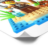 Pirate Argh Bouwstenen Bricks Master Builder Poster (Hoek)