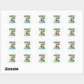 Pirate Argh Bouwstenen Bricks Master Builder Ronde Sticker (Vel)