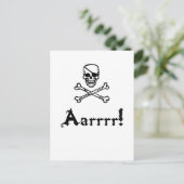 Pirate Arrr Briefkaart (Staand voorkant)