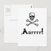 Pirate Arrr Briefkaart (Voorkant / Achterkant)