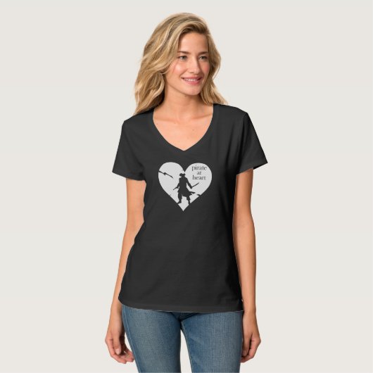 Pirate at Heart T-Shirt (Voorkant volledig)