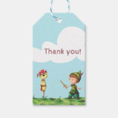 Pirate avontuur bedankt labels cadeaulabel (Voorkant)