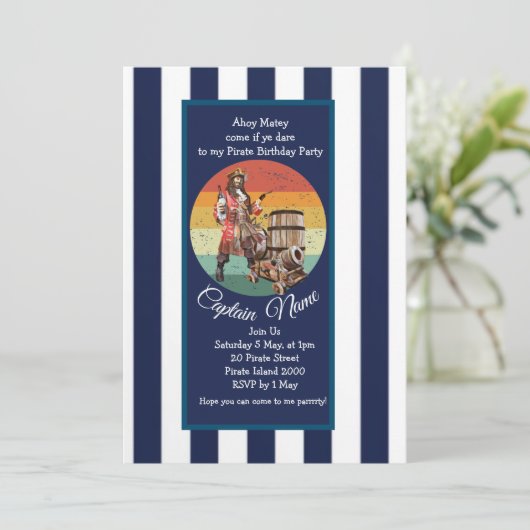 Pirate Avontuur Kaart (Staand voorkant)