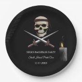 Pirate Bachelor / Verjaardagsfeest - piratenthema Papieren Bordje (Voorkant)