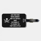 Pirate Bagagelabel (Achterkant horizontaal)