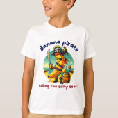 Pirate Banana Adventure beroemd gemaakt door The Z T-shirt (Voorkant)