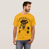 Pirate Barbell-Shirt T-shirt (Voorkant volledig)