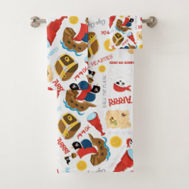 Pirate Bath Towel set Bad Handdoek