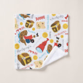 Pirate Bath Towel set Bad Handdoek (Wasdoekje)
