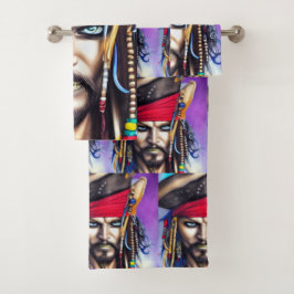 Pirate Bath Towel set Bad Handdoek