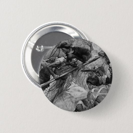 Pirate Battle Ronde Button 5,7 Cm (Voorkant /achterkant)