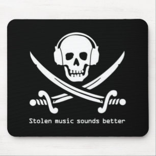 Pirate Bay - Stolen Music klinkt beter in muispad Muismat
