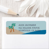 Pirate Beach Return-adres Etiket (Insitu)