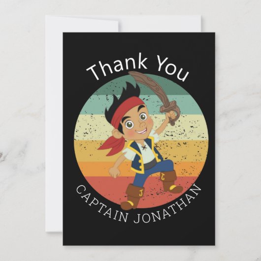 Pirate bedankt voor je briefkaart (Voorkant)