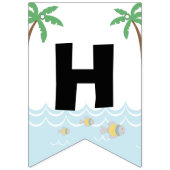 Pirate Beer Boys Pirate verjaardagsfeestje Vlaggetjes (Tweede vlag)