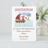 Pirate Beer op de High Zeeen verjaardagsuitnodigin Kaart (Staand voorkant)