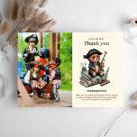 Pirate Beer thema verjaardagsfeestje Bedankkaart<br><div class="desc">Breid je dankbaarheid uit met onze Pirate Beer Theme Birthday Party Dank je kaart. Met een speels ontwerp van een piraat beer, is deze kaart de perfecte manier om "Bedankt" te zeggen aan alle jonge boekaniers en gasten die meededen aan de swashbuckling. Personaliseer de kaart met een oprechte boodschap om...</div>